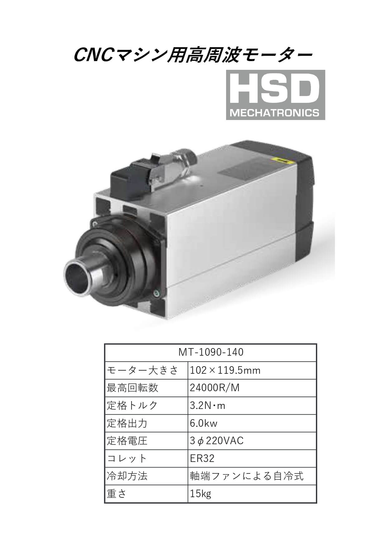 High frequency motors for CNC machines 05